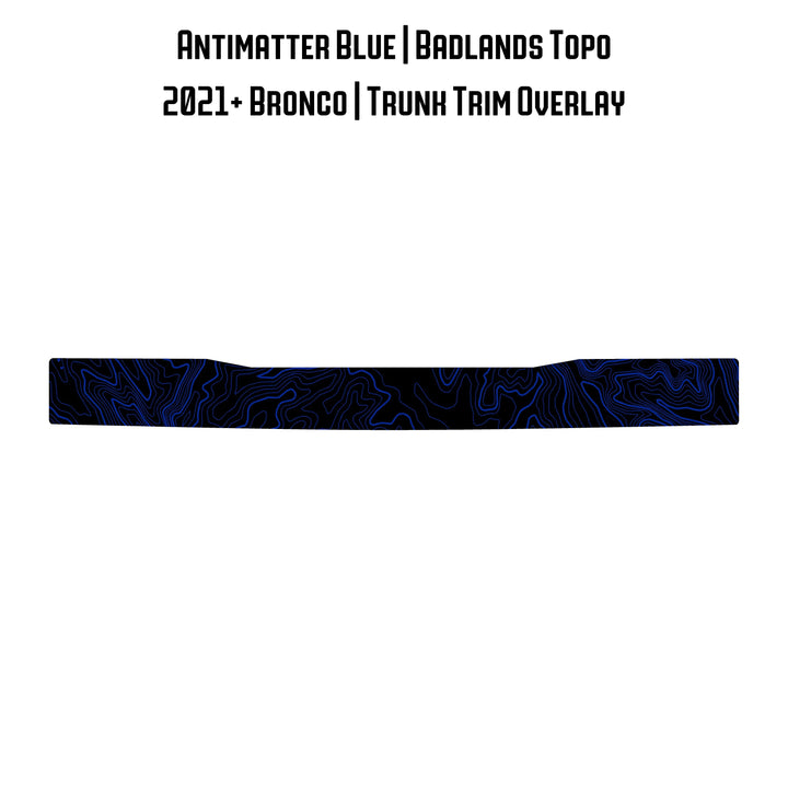 Topo Trunk Trim Overlay / Protector - 2021+ Bronco