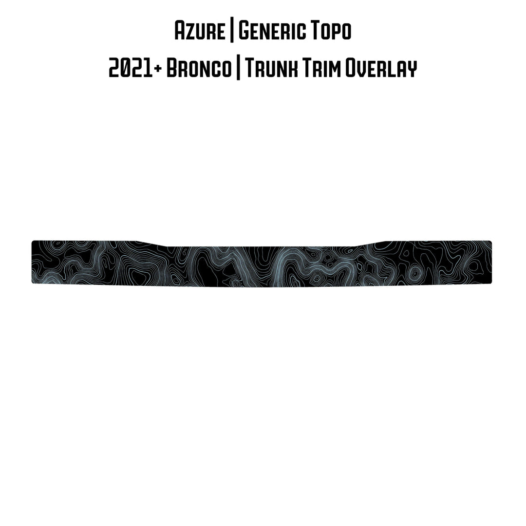 Topo Trunk Trim Overlay / Protector - 2021+ Bronco