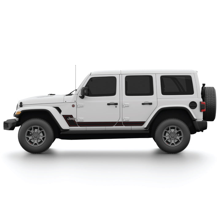 Lower Side Stripe with pinstripe for Wrangler JL