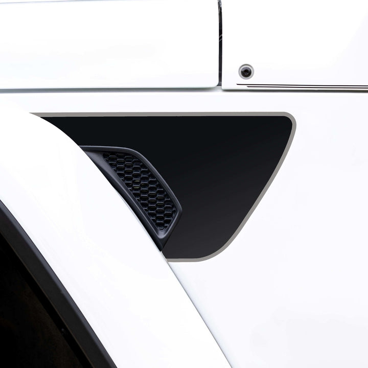 Premium Fender Vent Decal Set | Black Topo - fits Wrangler JL & Gladiator JT