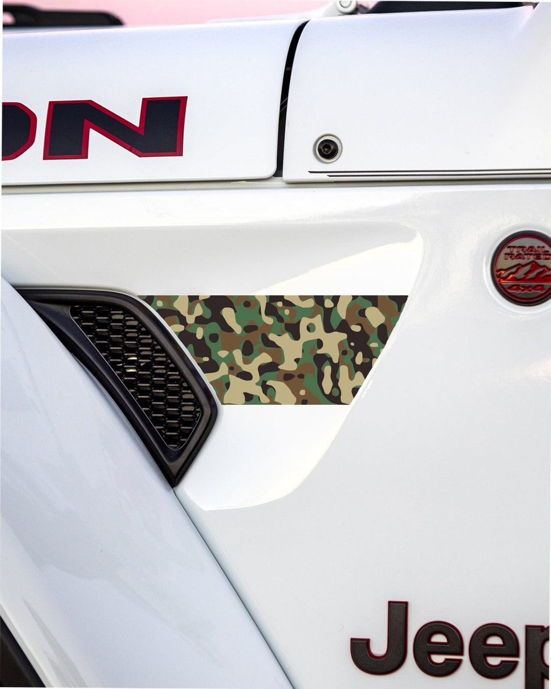 Fender Vent Decal Set | Camo - fits Wrangler JL &amp; Gladiator JT