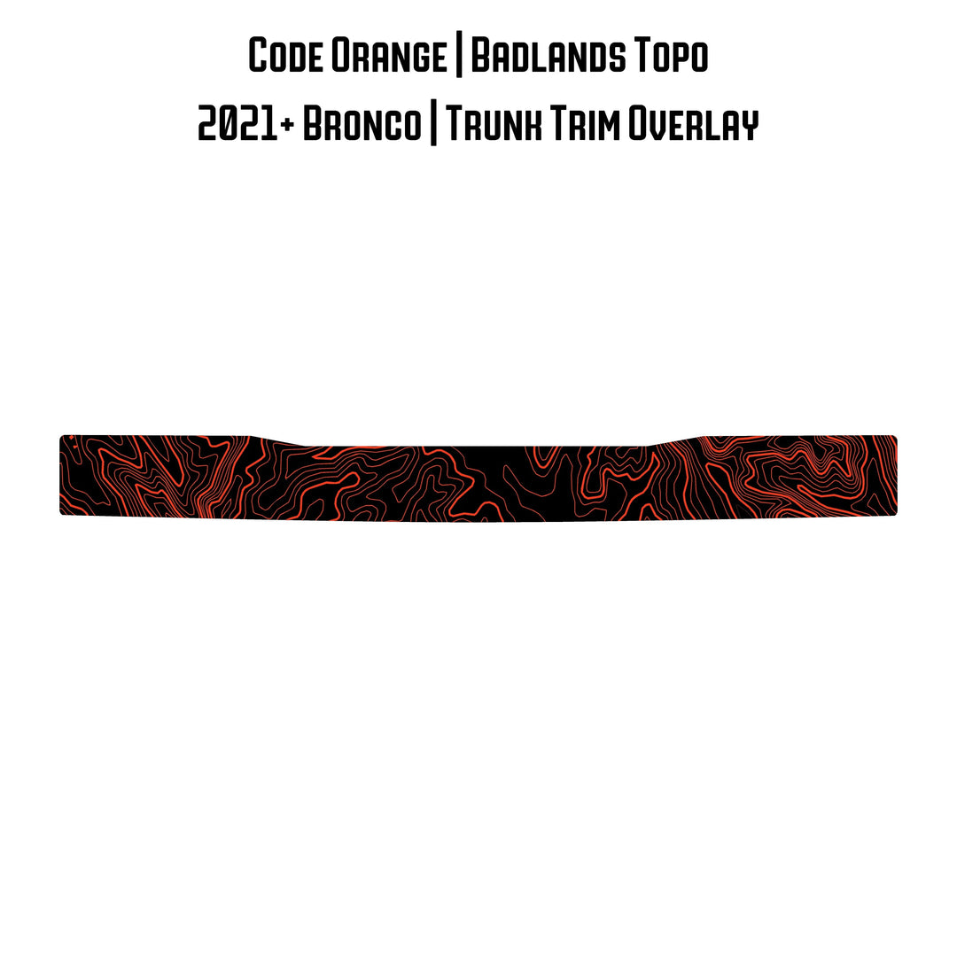 Topo Trunk Trim Overlay / Protector - 2021+ Bronco