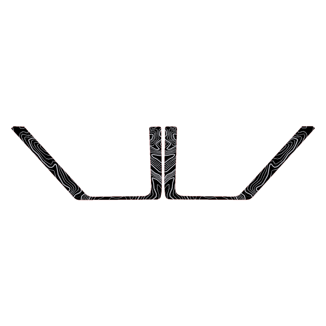 Topo Front Door Net Trim Overlay Kit (Printed Series) - 2021+ Bronco