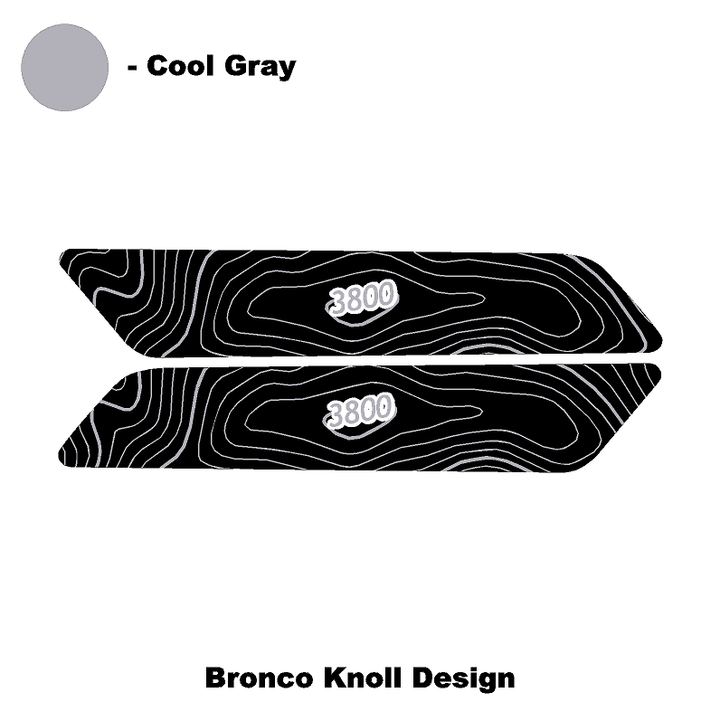 Topo Interior Front Door Grab Handle Overlay Kit (Printed + Laser Series) - 2021+ Bronco