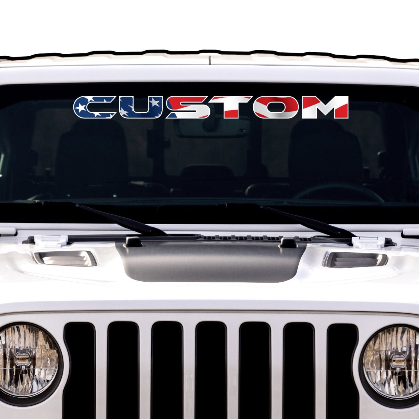 American Flag Windshield Lettering – Venture Tread
