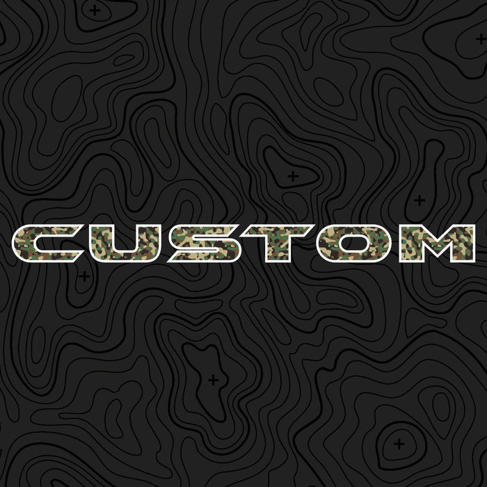 Camo Hood Lettering | Set of 2