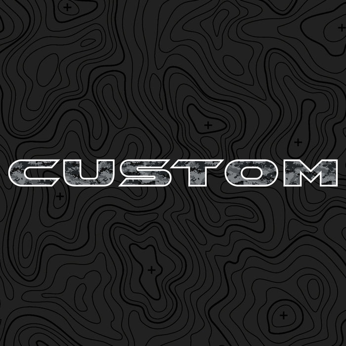 Camo Hood Lettering | Set of 2