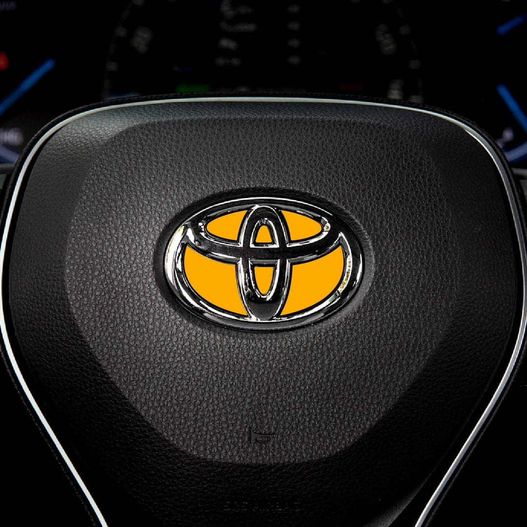 Custom Color Steering Wheel Decal for Toyota Models 2007-2024