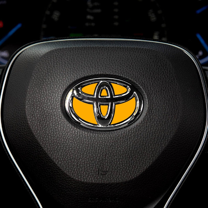 Custom Color Steering Wheel Decal for Toyota Models 2007-2024