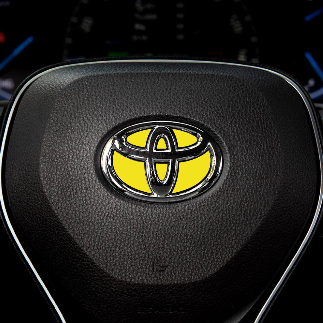 Custom Color Steering Wheel Decal for Toyota Models 2007-2024