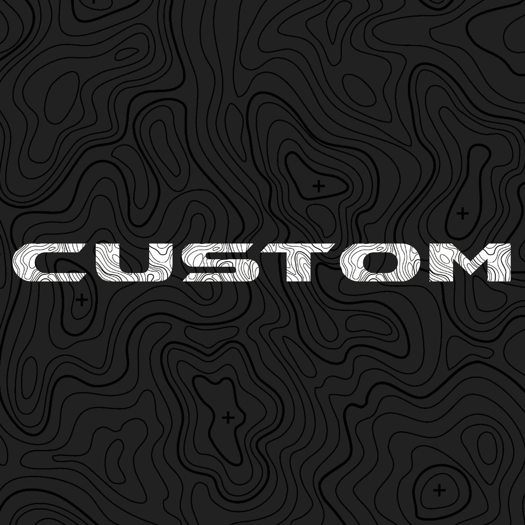 Topographical Hood Lettering | Set of 2