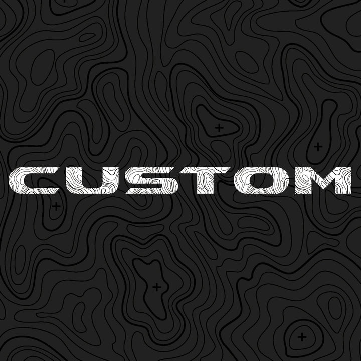 Topographical Hood Lettering | Set of 2