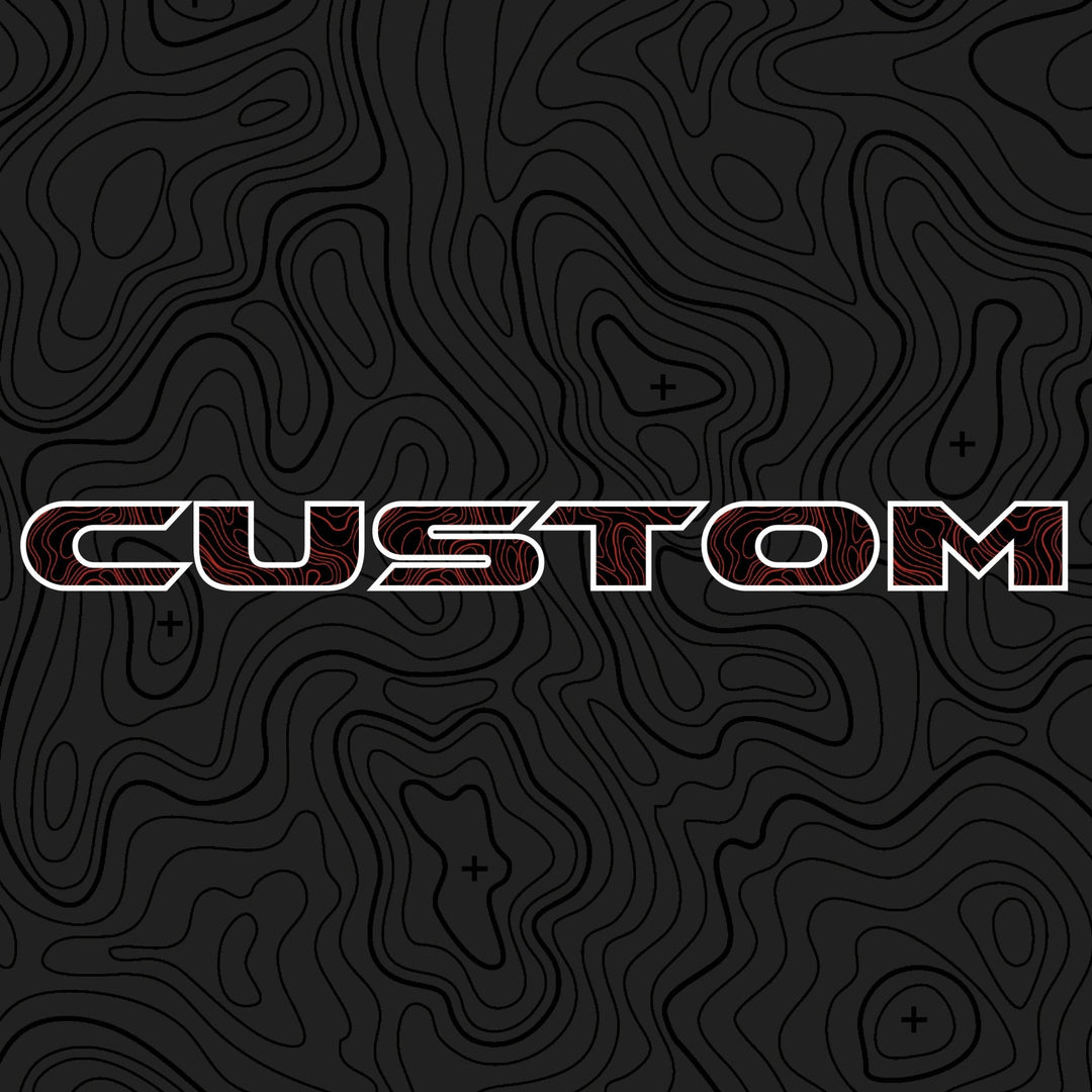 Topographical Hood Lettering | Set of 2