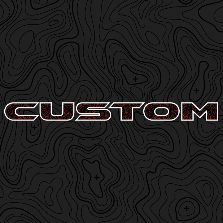 Topographical Hood Lettering | Set of 2