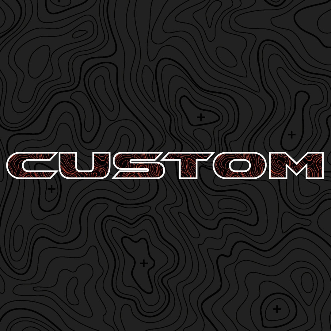 Topographical Hood Lettering | Set of 2