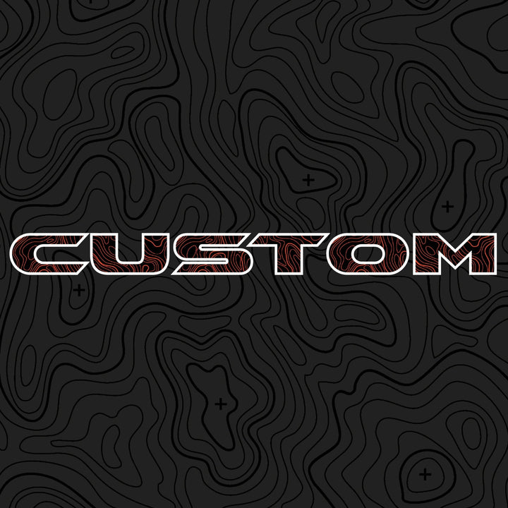 Topographical Hood Lettering | Set of 2