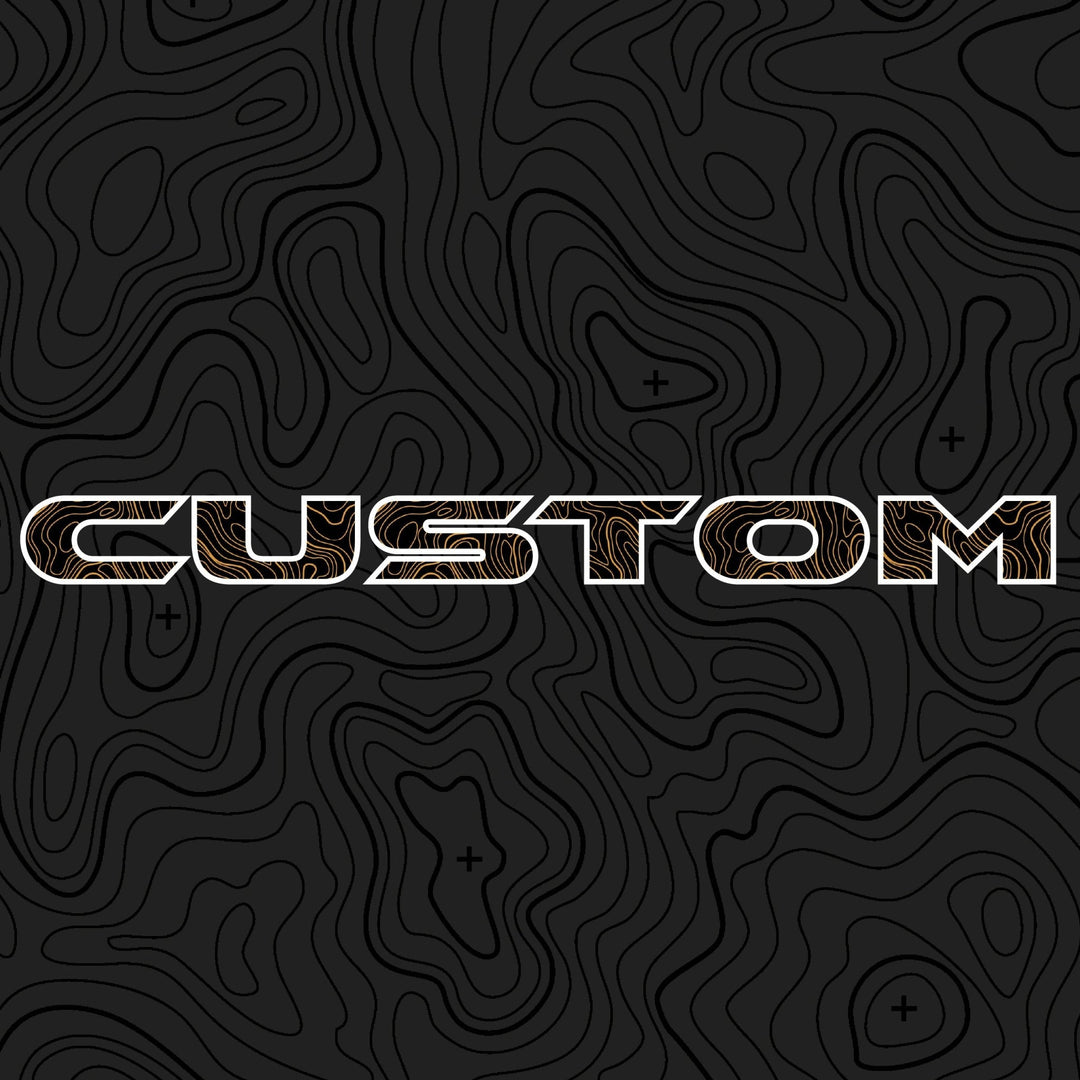 Topographical Hood Lettering | Set of 2