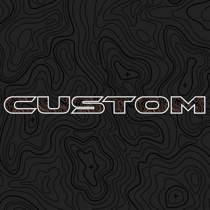 Topographical Hood Lettering | Set of 2