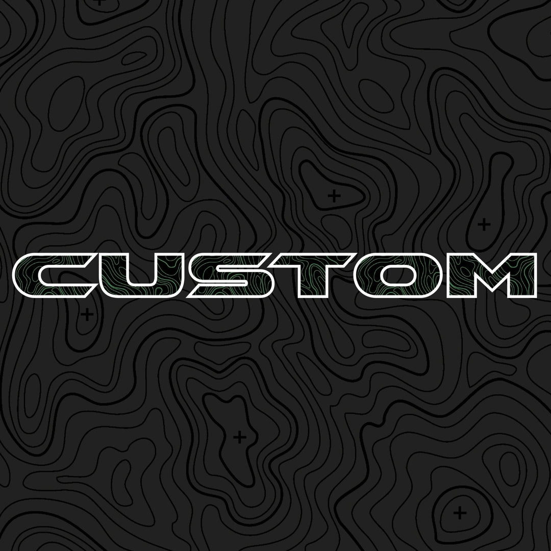 Topographical Hood Lettering | Set of 2