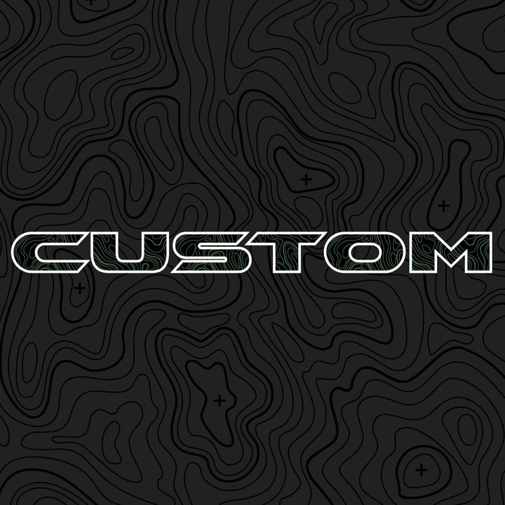 Topographical Hood Lettering | Set of 2