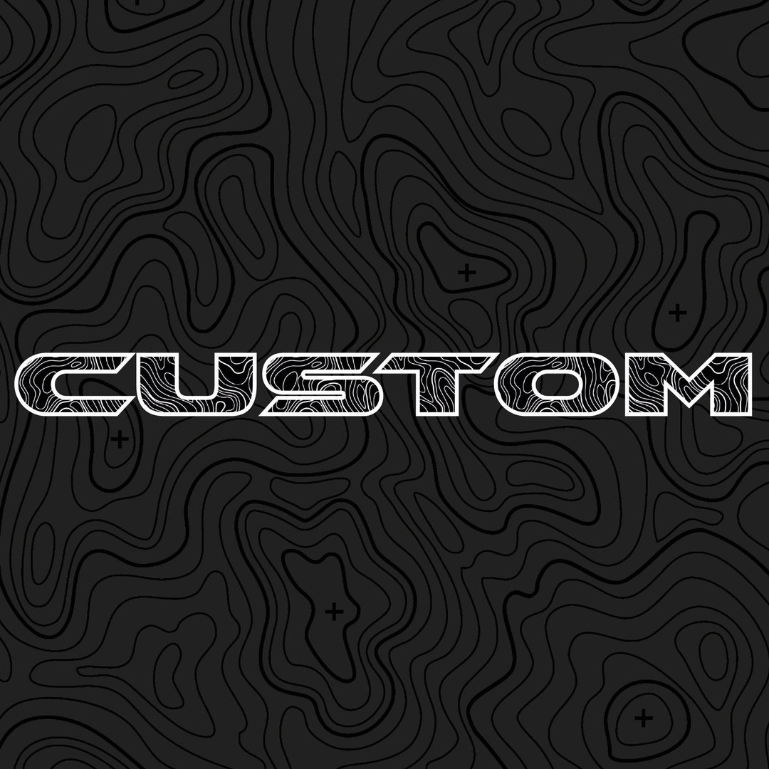 Topographical Hood Lettering | Set of 2