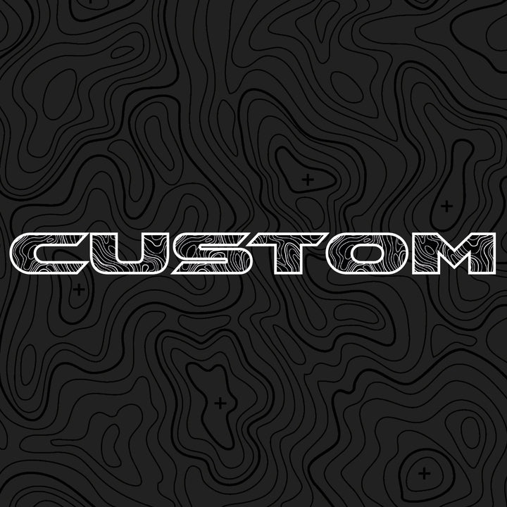 Topographical Hood Lettering | Set of 2