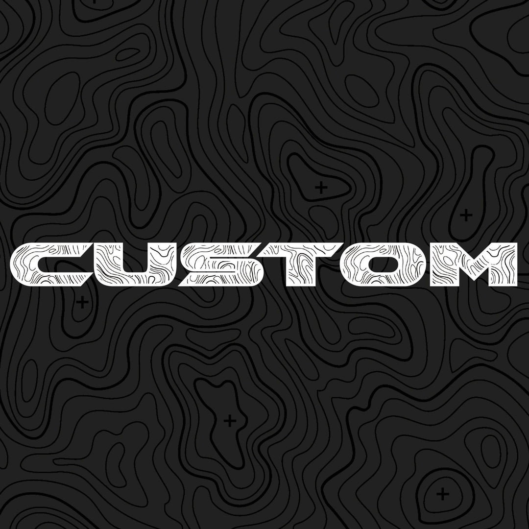 Topographical Hood Lettering | Set of 2