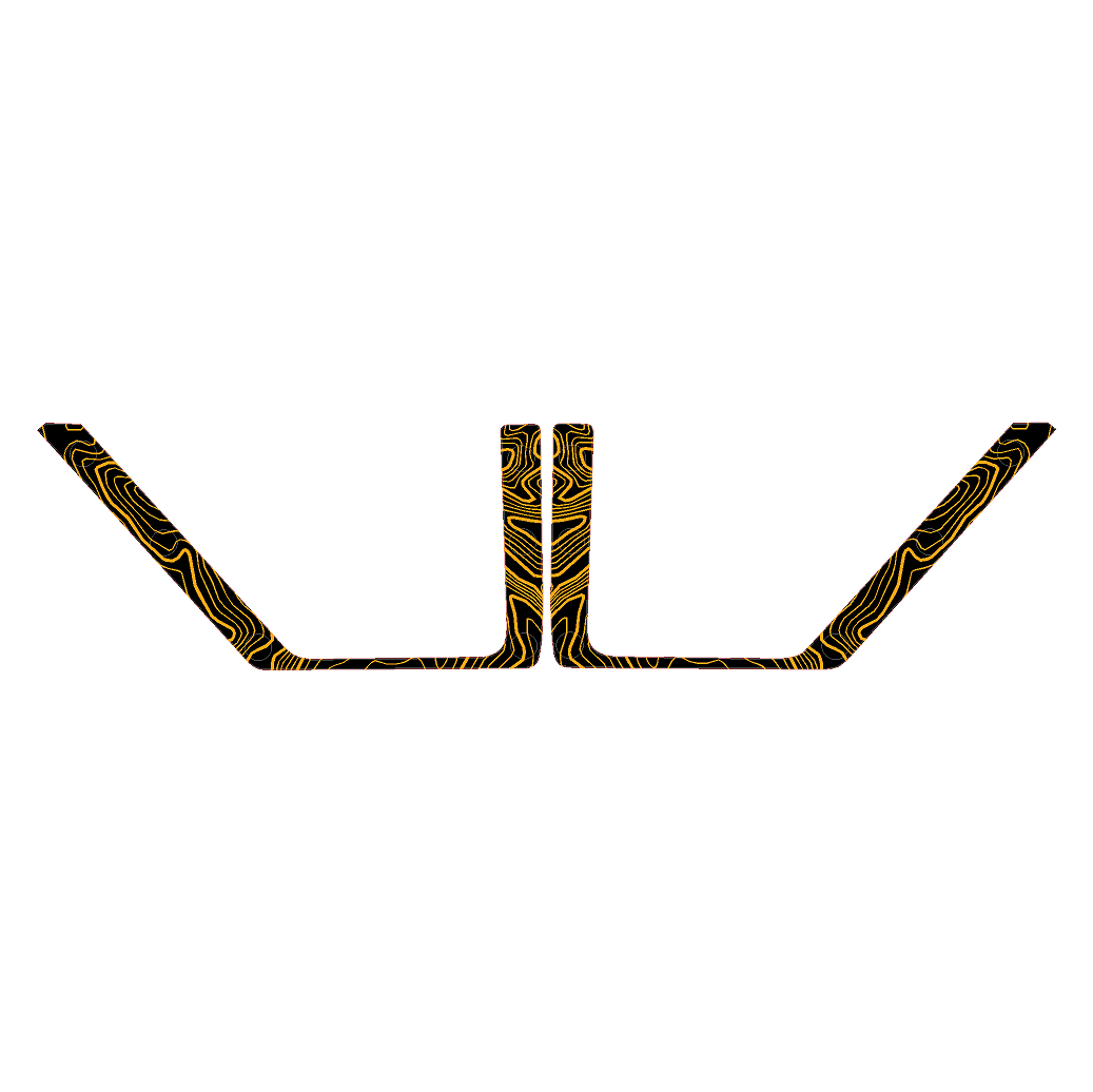 Topo Front Door Net Trim Overlay Kit (Printed Series) - 2021+ Bronco