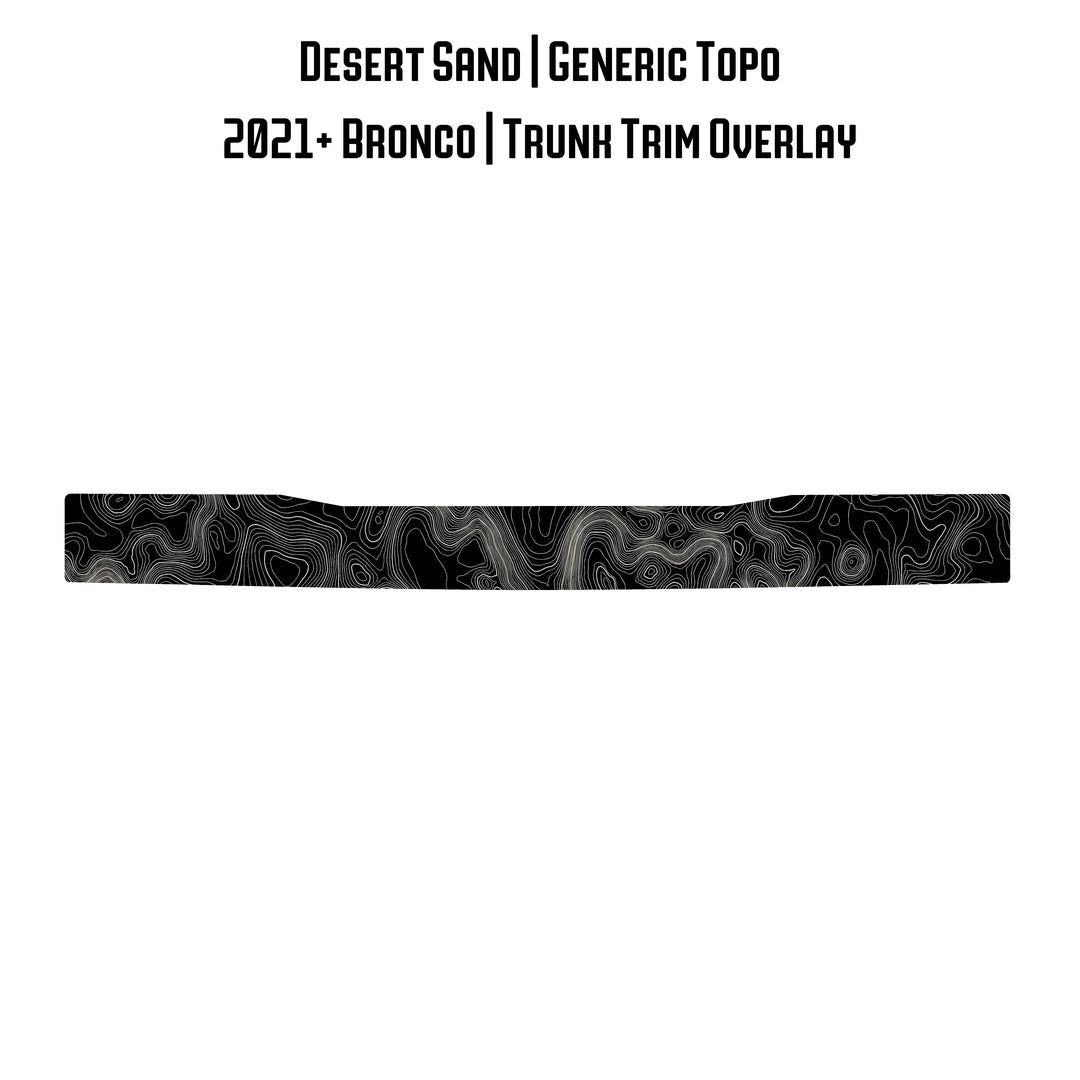 Topo Trunk Trim Overlay / Protector - 2021+ Bronco