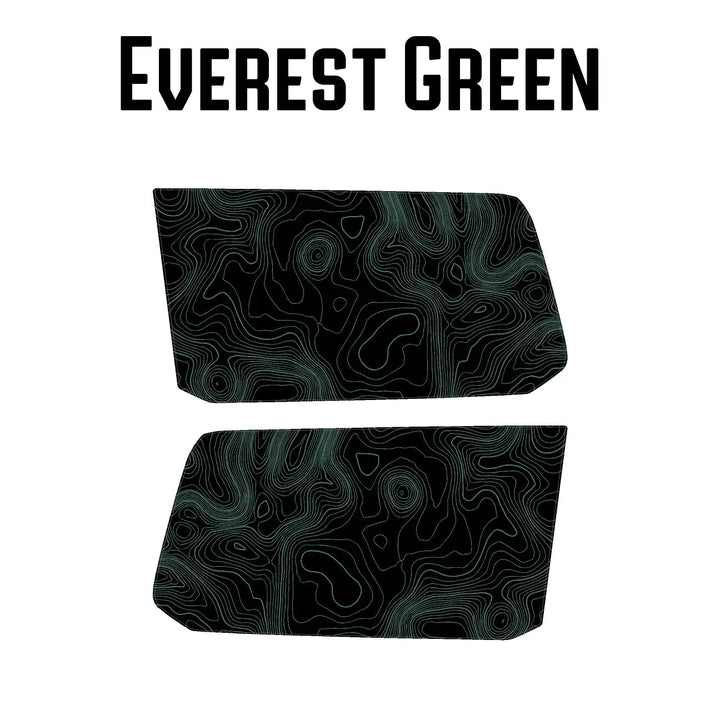 Topographic Rear Window Map Overlays V3 (Perforated) - 2025+ 4Runner