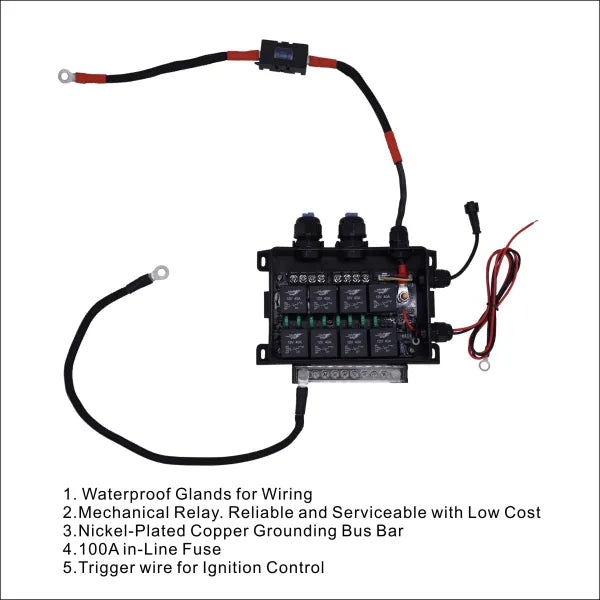 Voswitch TACO8 8 Gang Lower Dash Switch Panel Compatible with Toyota Tacoma 2016 to Current