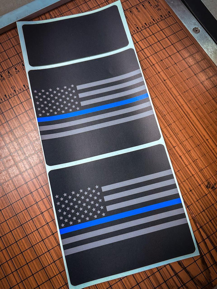Flag Sun Visor Warning Overlays - 2021+ Bronco / 2024+ Ranger Raptor