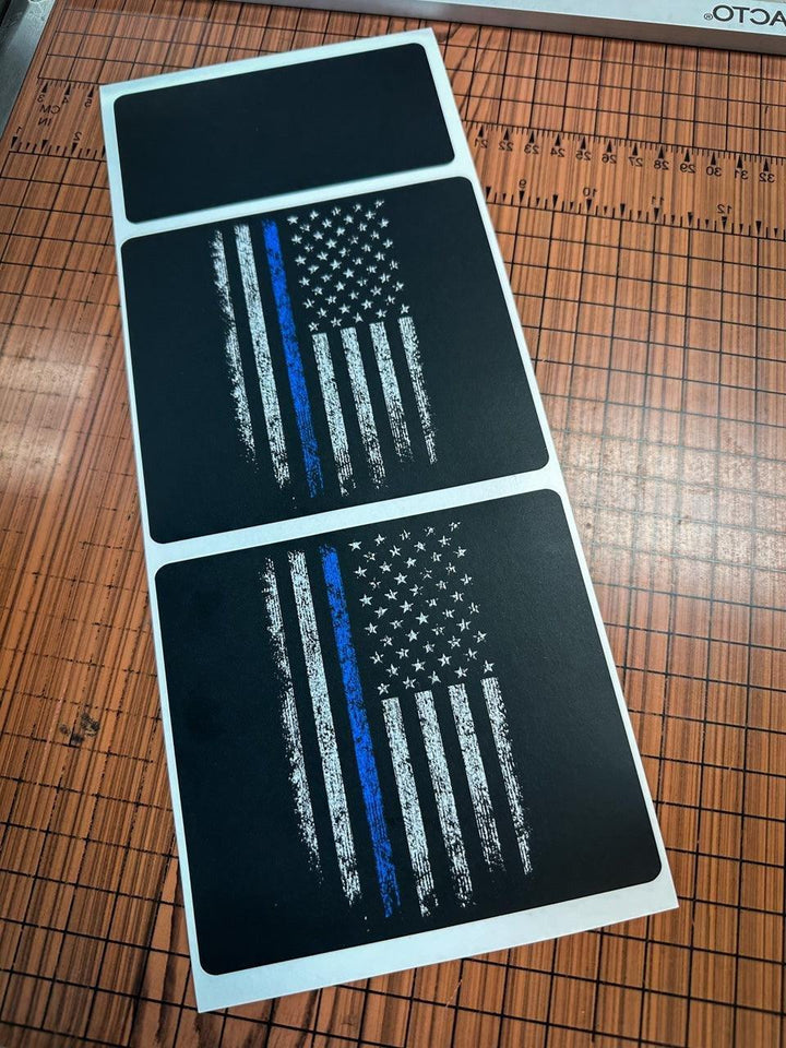 Flag Sun Visor Warning Overlays - 2021+ Bronco / 2024+ Ranger Raptor
