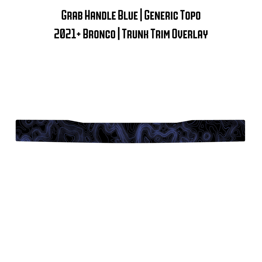 Topo Trunk Trim Overlay / Protector - 2021+ Bronco