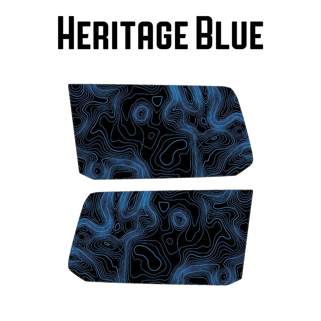 Topographic Rear Window Map Overlays V3 (Perforated) - 2025+ 4Runner