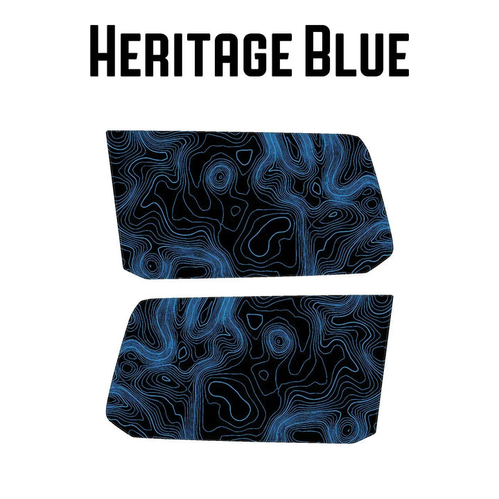 Topographic Rear Window Map Overlays V3 (Perforated) - 2025+ 4Runner