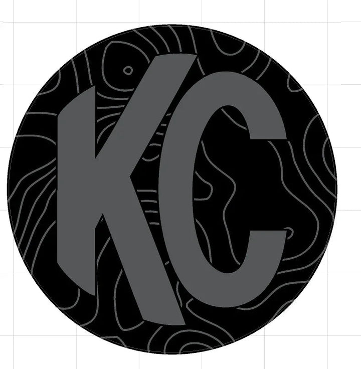 KC HiLITES Pro6 / Titan Gravity Light Cover Topo Overlays (Pair) - Universal