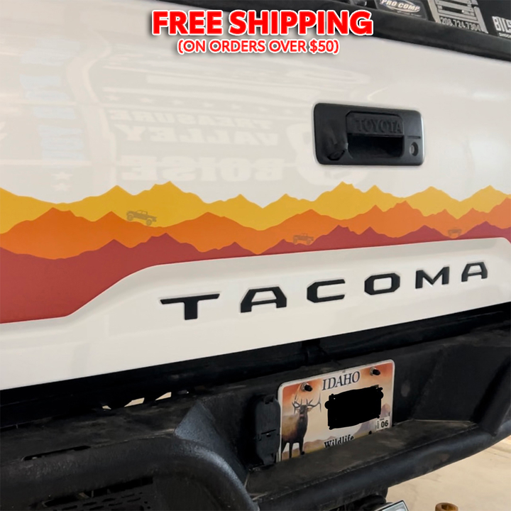Sunset Mountain Decal