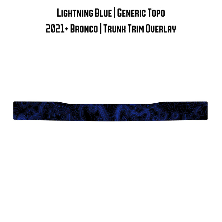 Topo Trunk Trim Overlay / Protector - 2021+ Bronco