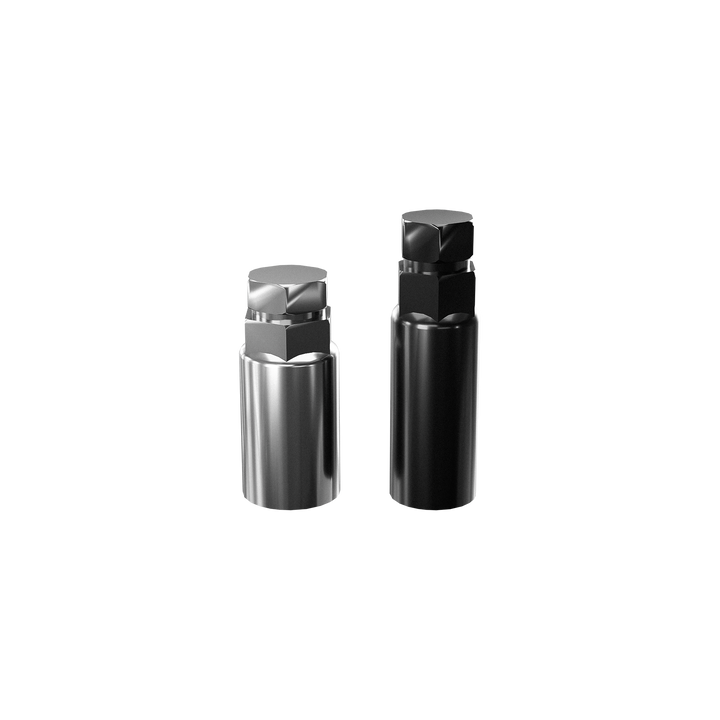 Steel Lug Nuts / Tungsten Silver / + 4 Locking Lug Nuts