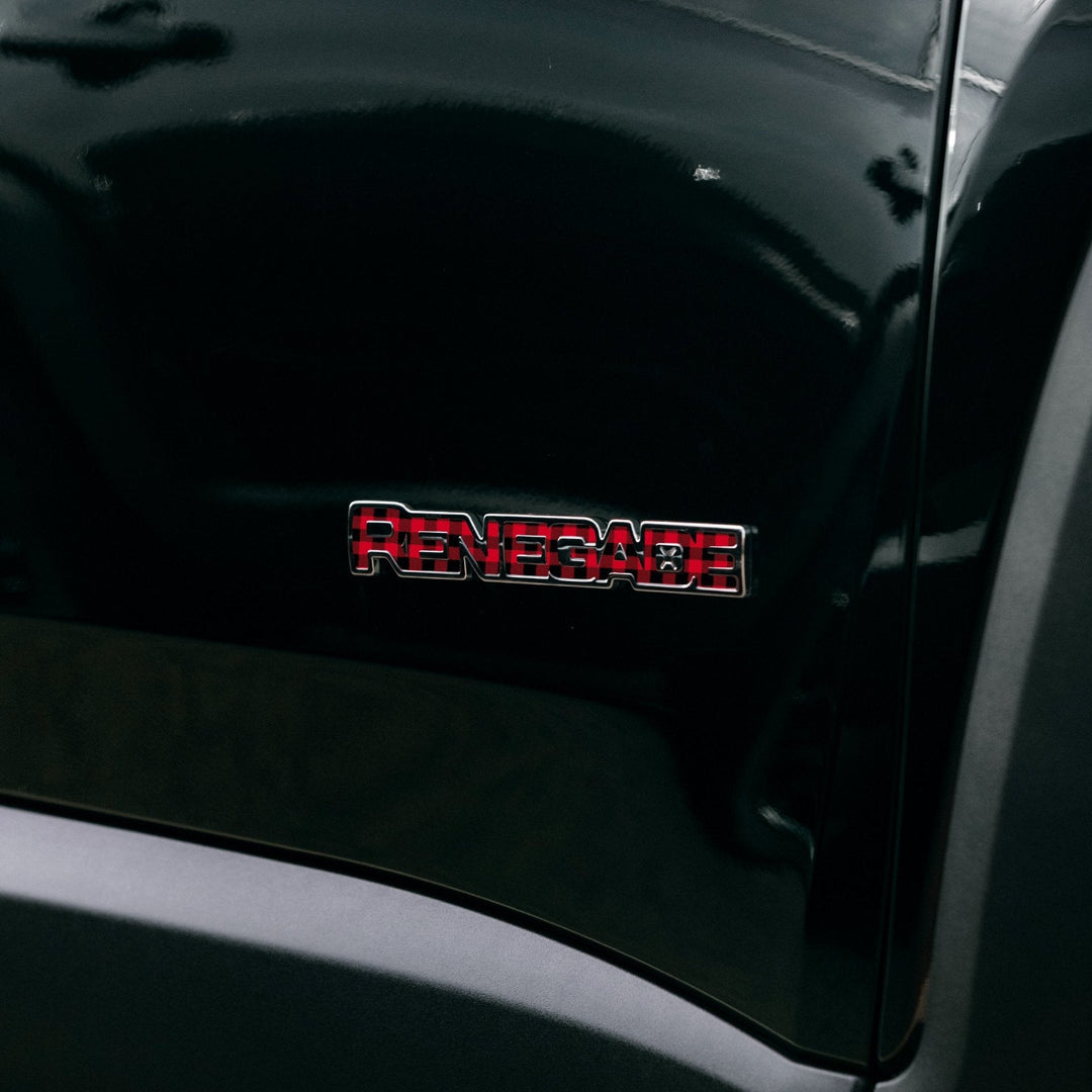 Emblem Decal for Renegade | Topographical Map - fits 2015-2024 Renegade