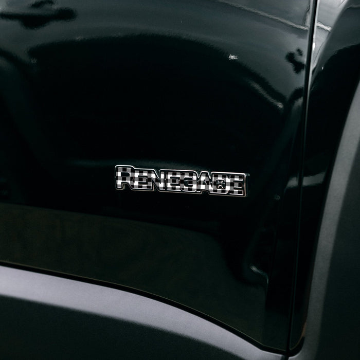 Emblem Decal for Renegade | Plaid - fits 2015-2024 Renegade