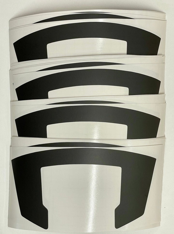 Premium Cast Black Vinyl  Decal Overlays for 2022-2023 Frontier 17" Pro4X Wheels