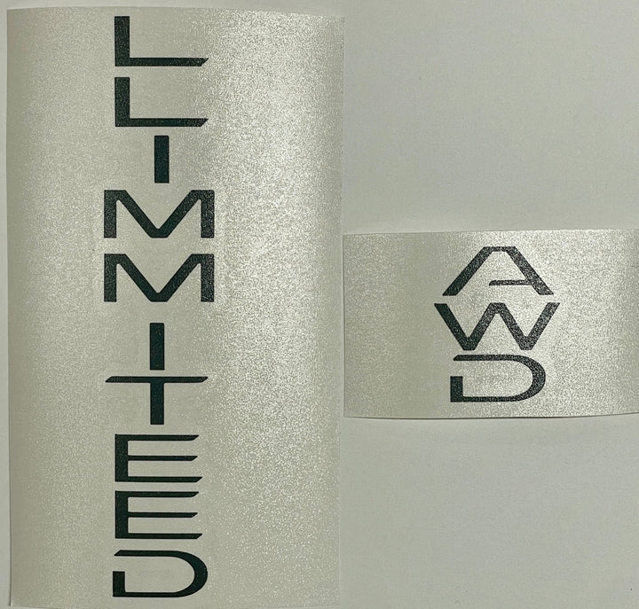 Premium Cast Vinyl Decal Letter Inlays for 2024-2025 Grand Highlander Limited Emblem