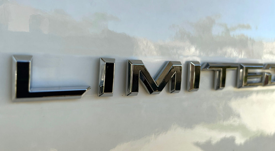 Premium Cast Vinyl Decal Letter Inlays for 2024-2025 Grand Highlander Limited Emblem