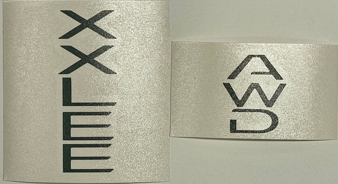 Premium Cast Vinyl Decal Letter Inlays for 2024-2025 Grand Highlander XLE Emblem