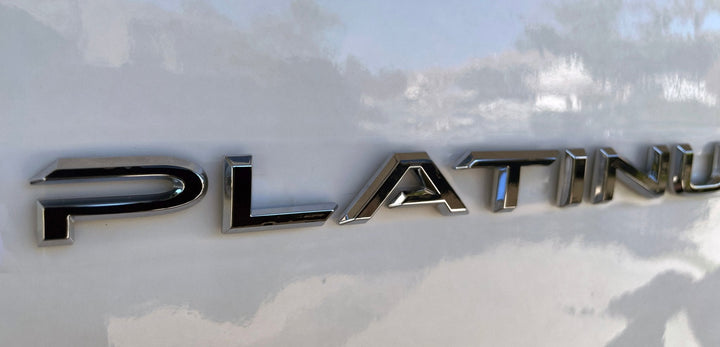 Premium Cast Vinyl Decal Letter Inlays for 2024-2025 Grand Highlander Platinum Emblem