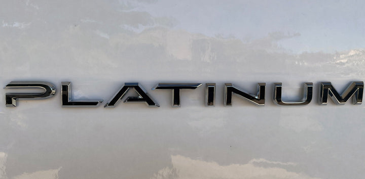 Premium Cast Vinyl Decal Letter Inlays for 2024-2025 Grand Highlander Platinum Emblem