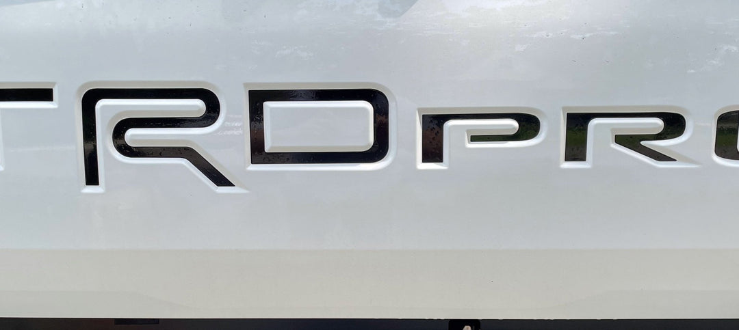 Premium Cast Vinyl Decal Letter Inserts for 2024-2026 Tacoma TRD Pro Tailgate