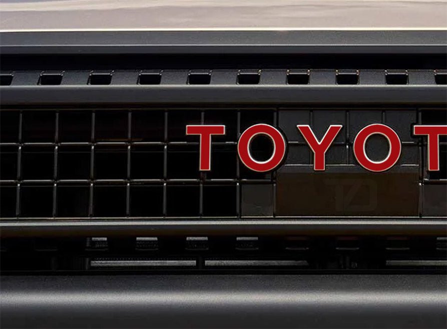 Premium Cast Vinyl Decal Inlay Letters for 2024-2026 Land Cruiser Grille